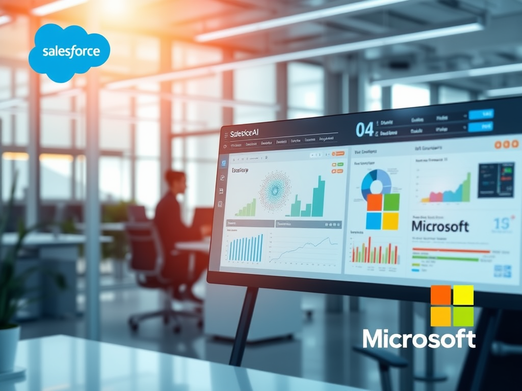 Generative AI applications in business applications: a comparison between Salesforce and Microsoft’s digital platforms